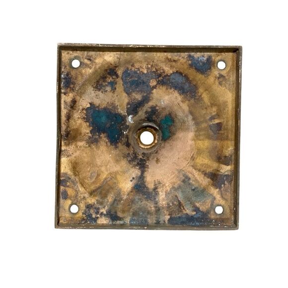 Antique Art Deco Cast Iron Ceilling Medallion Bronze Finish - Picture 2 of 4